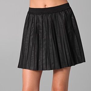 Free People Vegan Leather Pleated Skirt 🌱